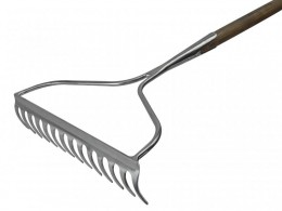 Faithfull Prestige Stainless Steel Garden Rake Ash Handle £31.99